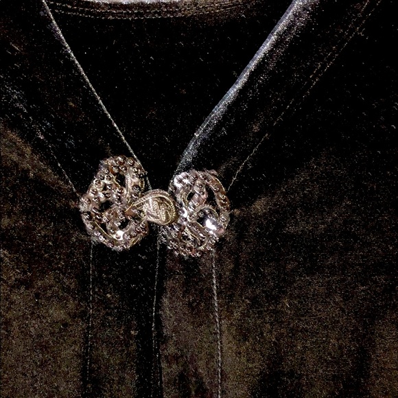 White Stag Black Velvet Tunic Top - Picture 3 of 6